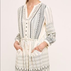 Anthropologie Tie-Waist Dress